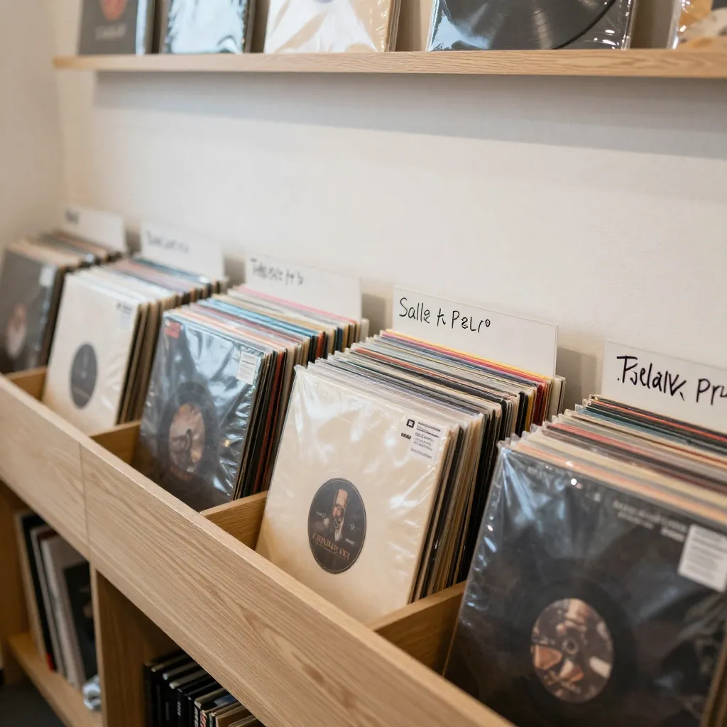 Candid photography of vintage vinyl record